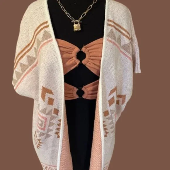 Pink double O ring Cropped Top  4203  NWT Boutique - Picture 8 of 10